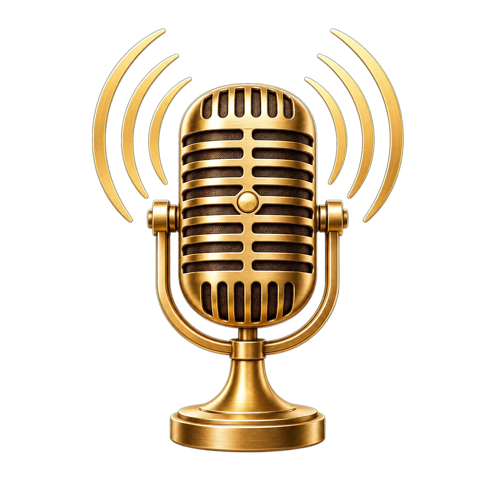 Golden microphone